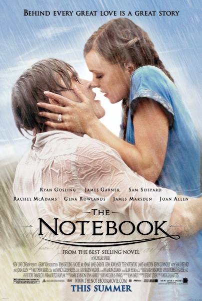 The Notebook movie font