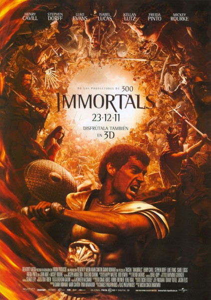 Immortals movie font