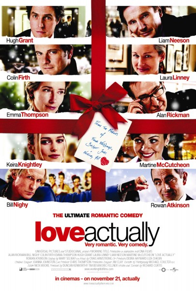 Love Actually movie font