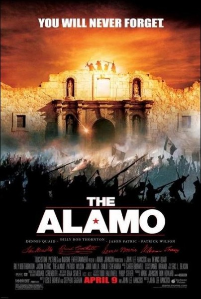 The Alamo movie font