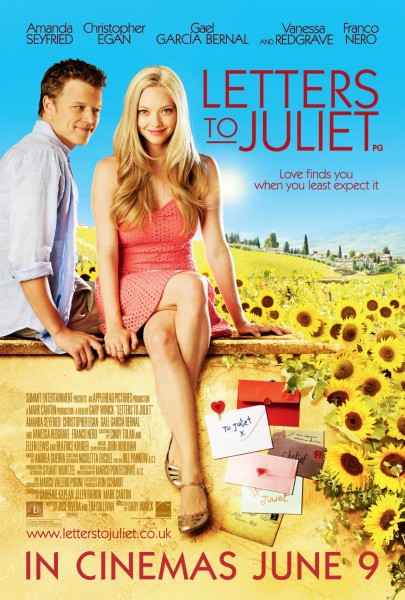 Letters to Juliet movie font